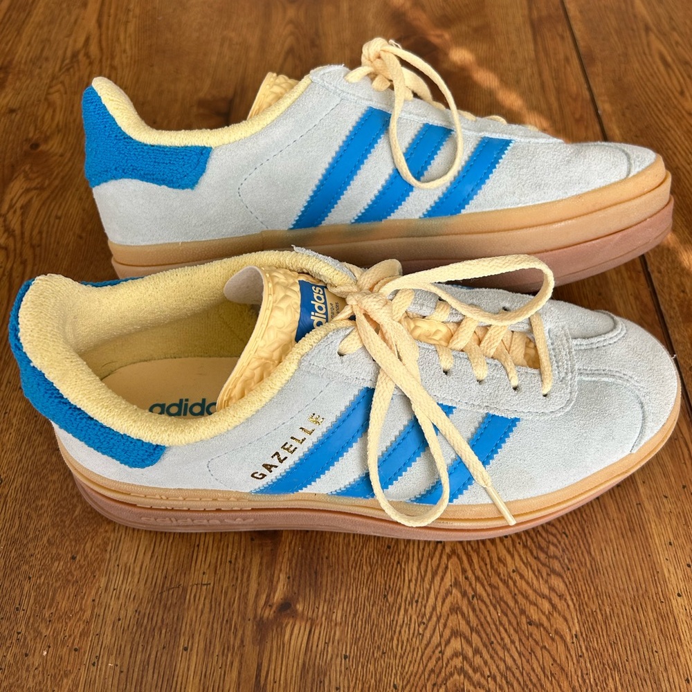 Adidas Gazelle Bold Almost Blue Yellow
